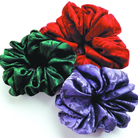 Silk Scrunchie- Jacquard Colors