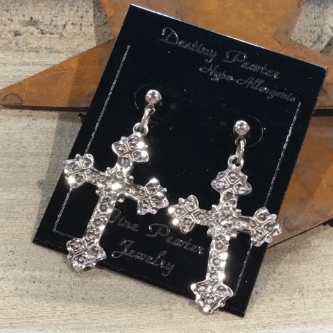 Western Cross Earrings
