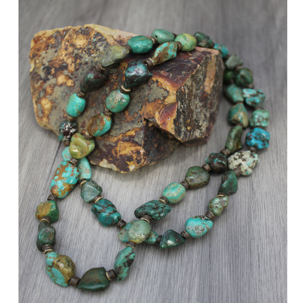 Genuine Long Turquoise Necklace