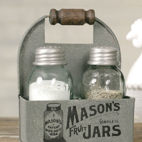 MASON JAR SALT & PEPPER