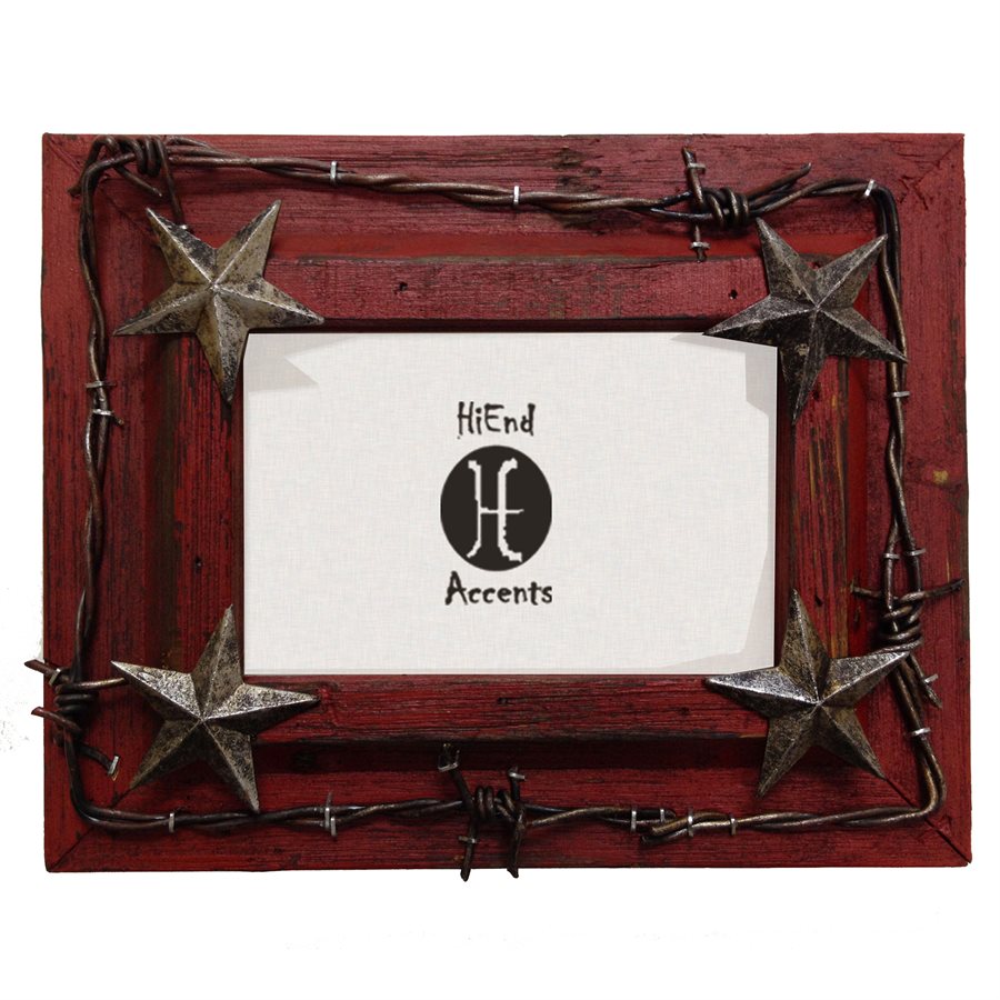 Western Barbwire Picture Frame