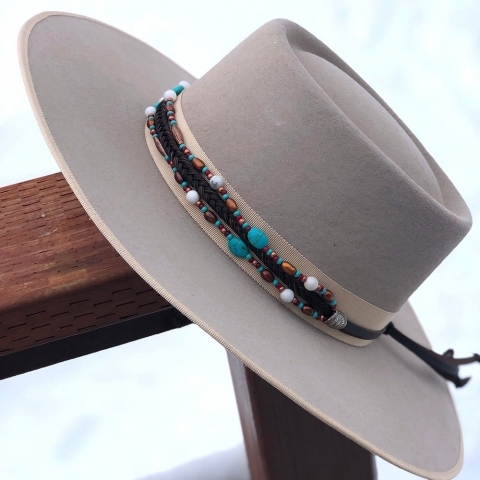 Beaded Cowgirl Hatband