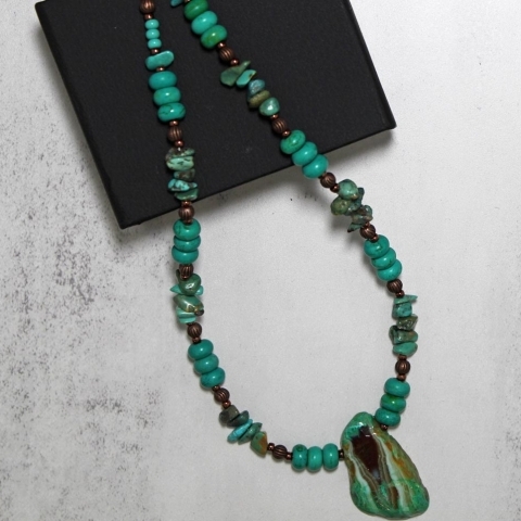 turquoise cowgirl neckace