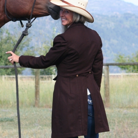Woman's Western Wool Frock Coat - Cattle Kate