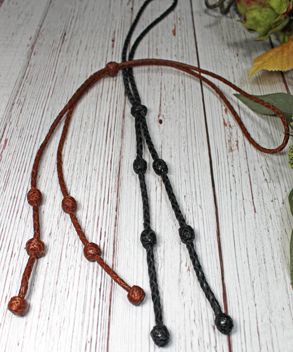 Leather Knot Bolo Tie