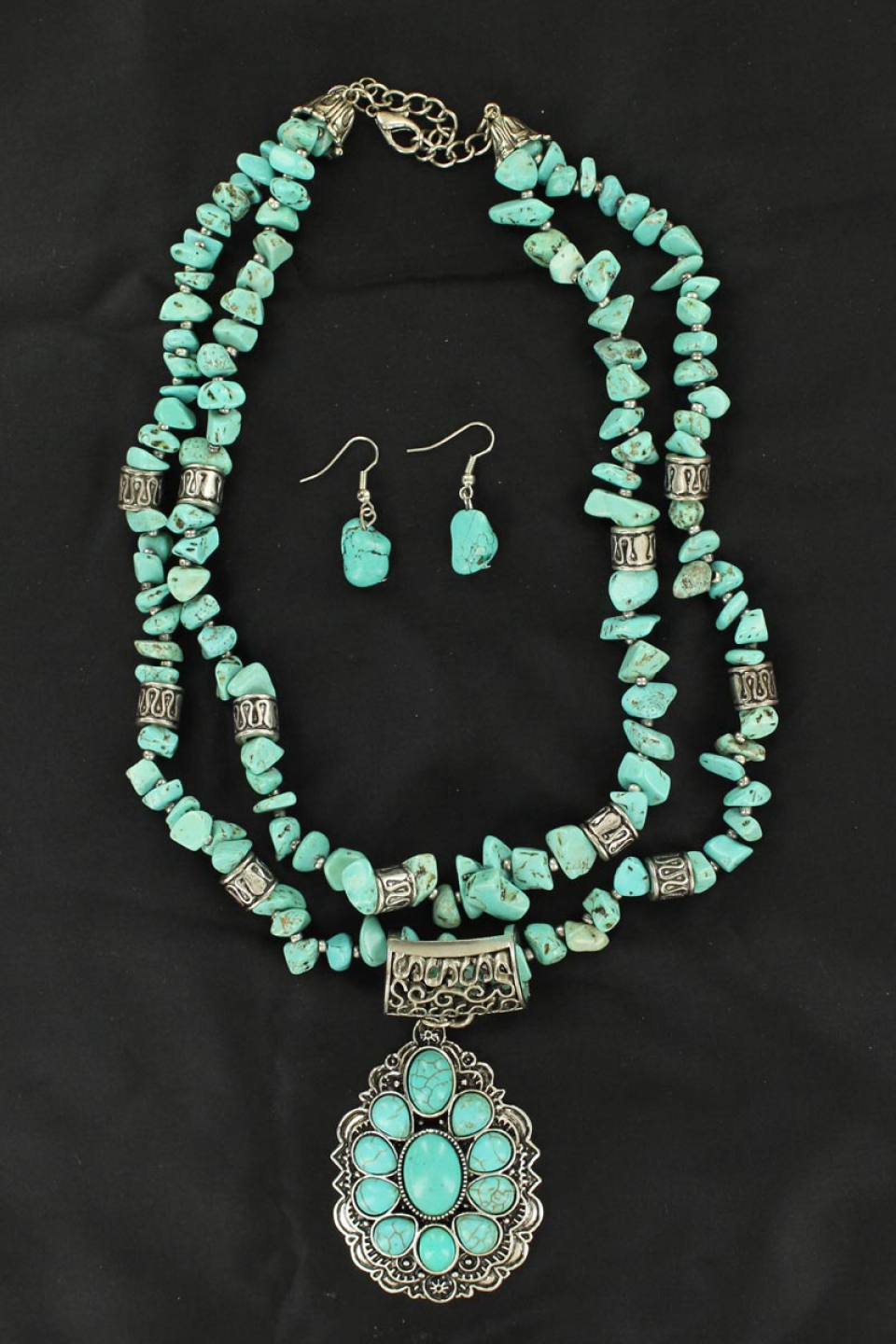 Teardrop Turquoise Necklace - Cattle Kate