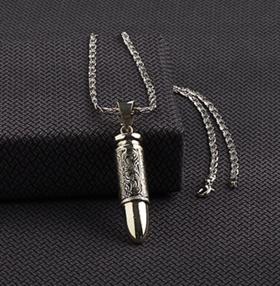 Gullei Memorial Urn Cremation Bullet Pendant for Ashes Bereavement Gift