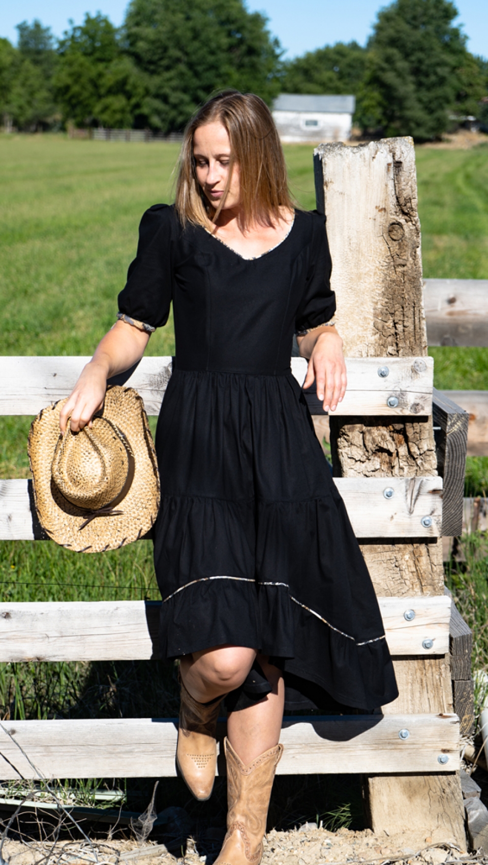 black western dress