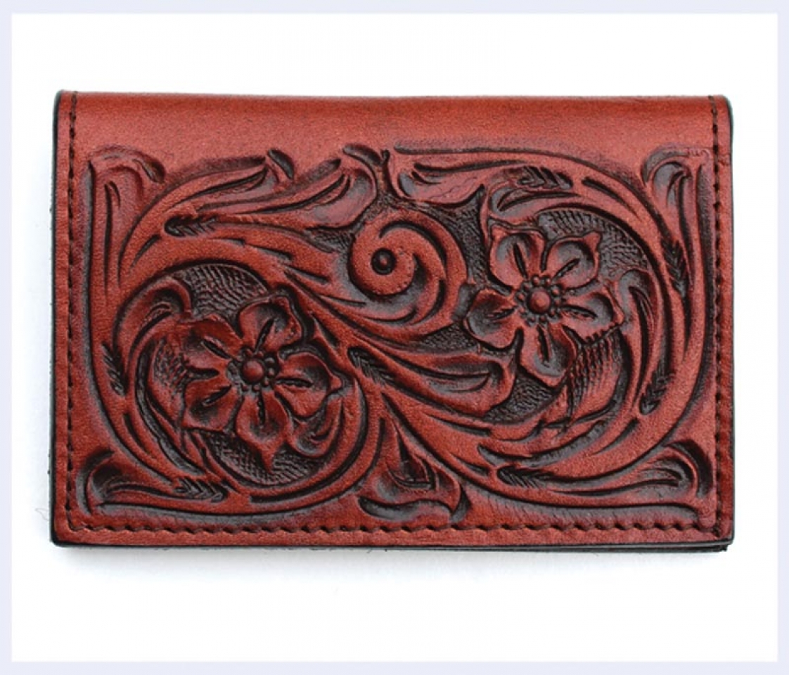 Leather Card Holder Women's - Cattle Kate