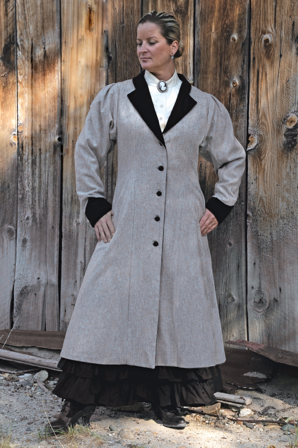 Woman's Western Wool Coat - Cattle Kate