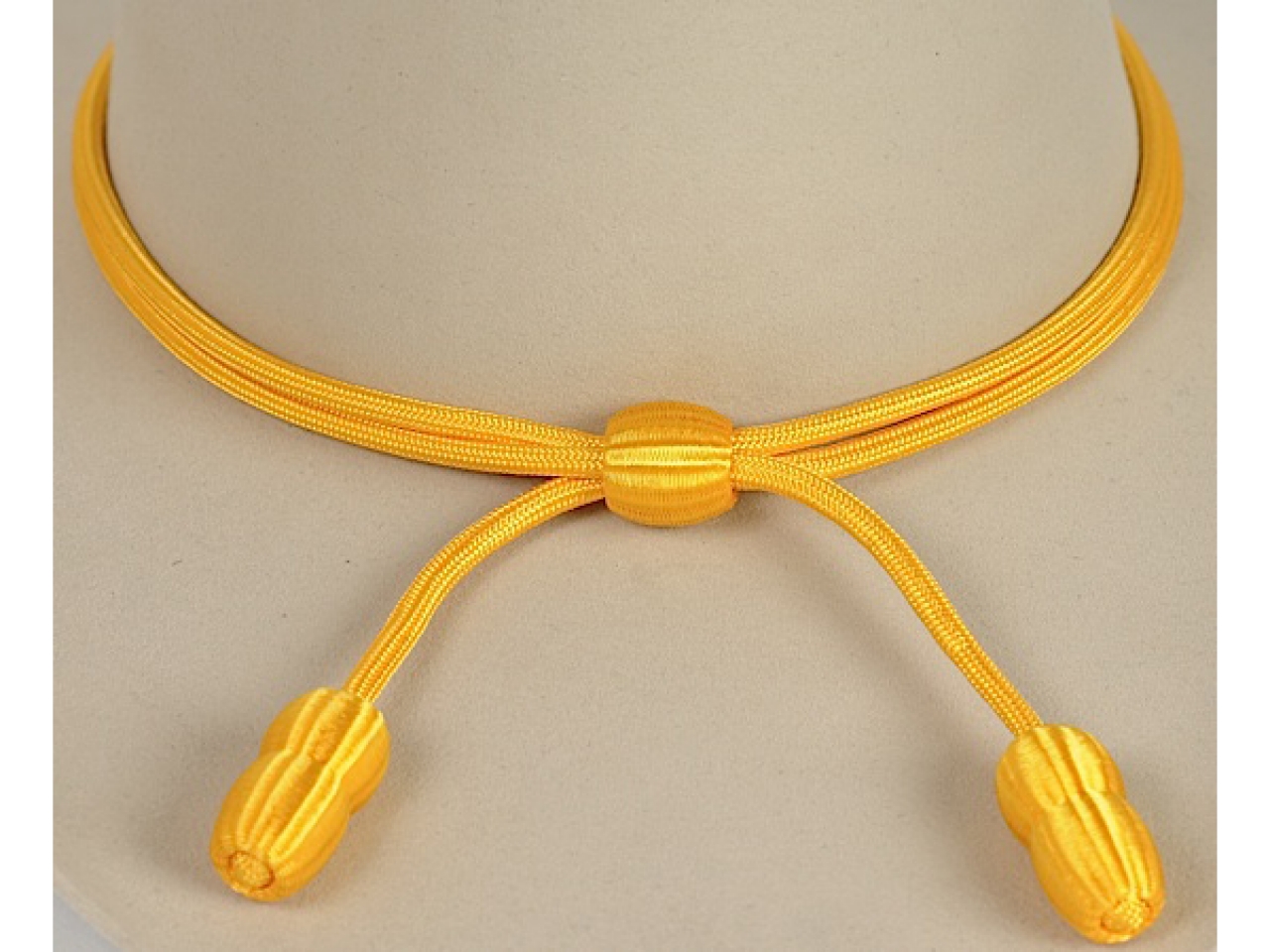 Large Size Yellow Colored Cord Only Western Hat Band No Hat Cavalry