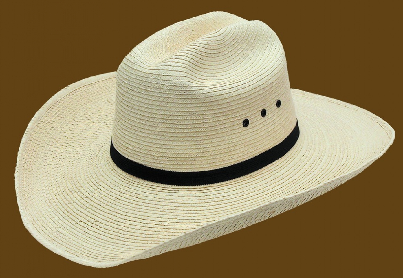 Straw Cowboy Hat Llanero Hat Cattleman Crease Palm Leaf Red Tassel Size 6 7...