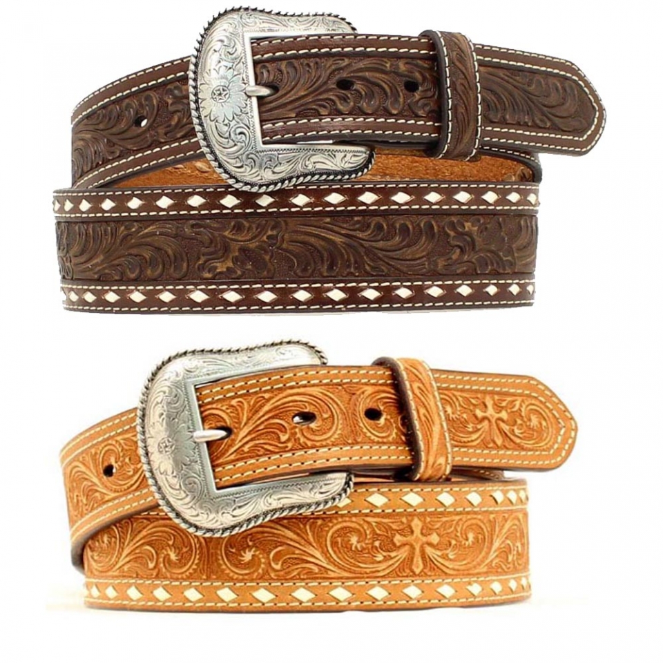 Baosity Mens PU Leather Long Belt Casual Carpenter Letters Buckle Belt Waistband Decor Cool Cowboy Accessories